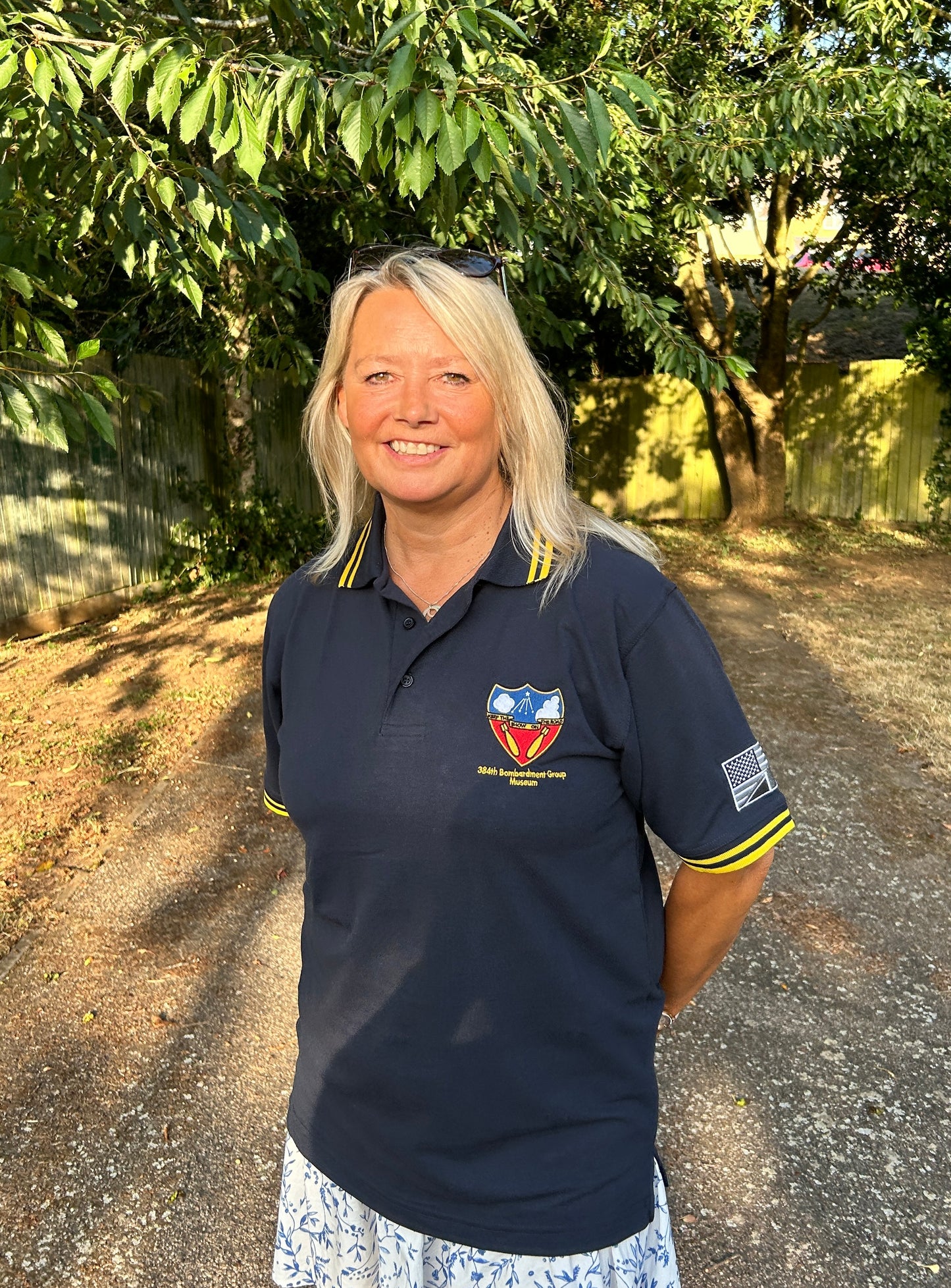 Polo Shirt ‘384th Bomb Group’ Logo (Yellow Trim)