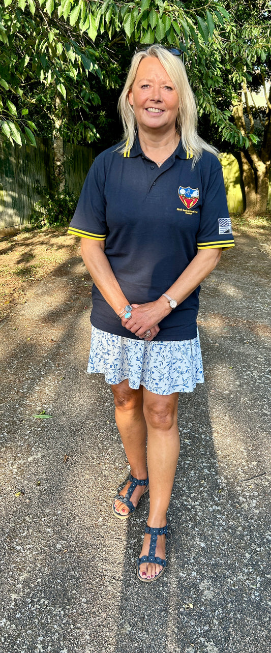 Polo Shirt ‘384th Bomb Group’ Logo (Yellow Trim)