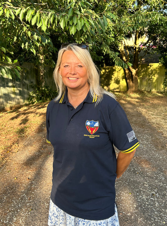 Polo Shirt ‘384th Bomb Group’ Logo (Yellow Trim)
