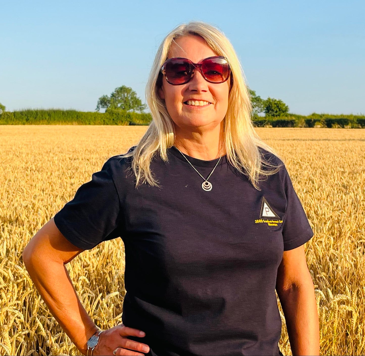 T-Shirt Embroidered ‘Triangle P’ logo